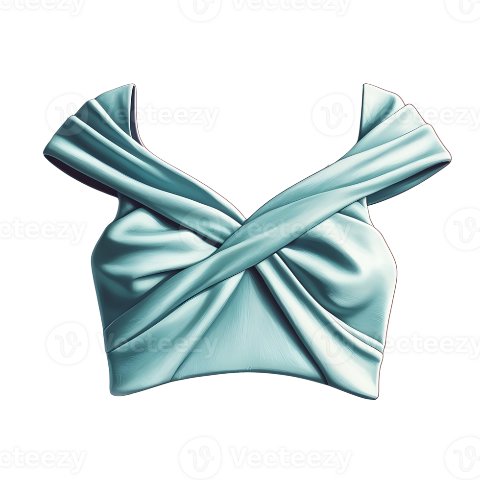 Blue top with a bow on it png