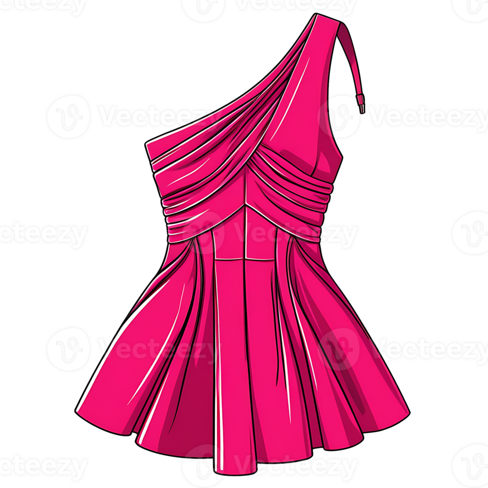 Pink dress on a transparent background png