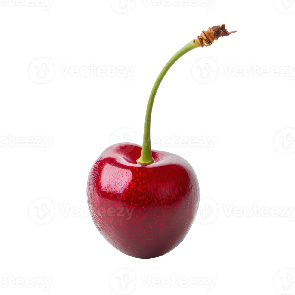 Cherry, clipping path isolate on transparency background png