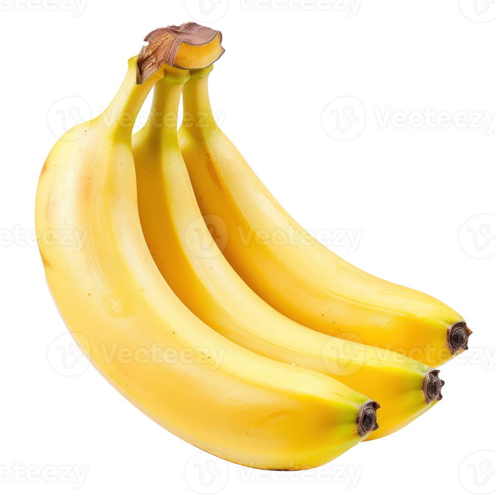 Banana, clipping path isolate on transparency background png