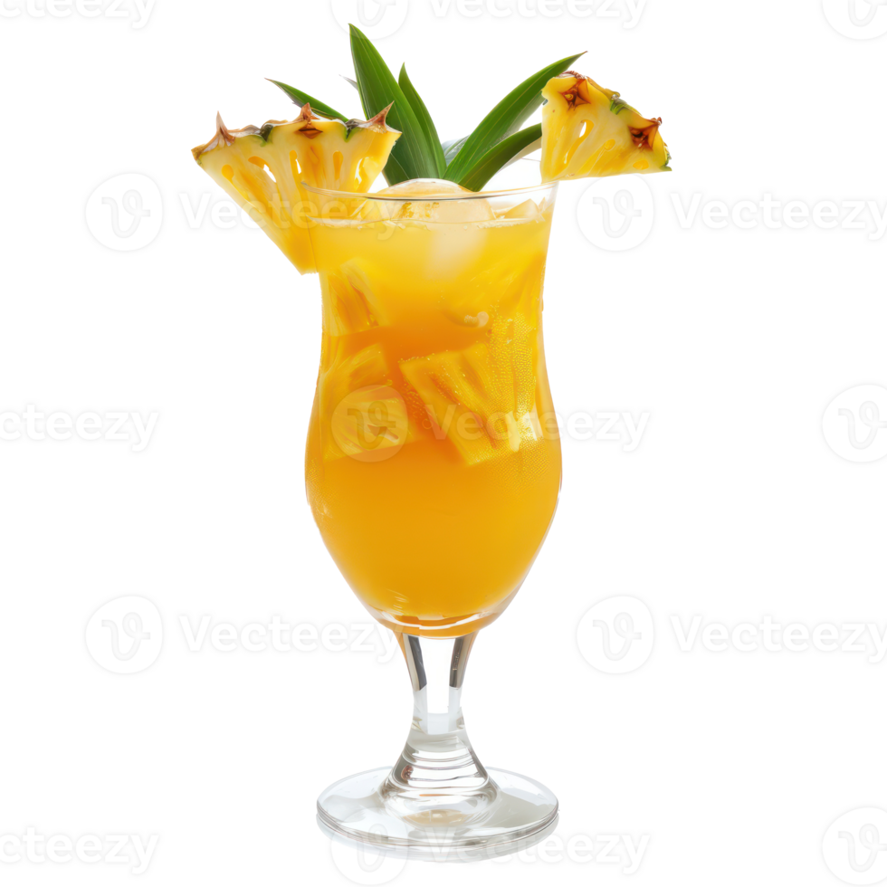 Pineapple Cocktail isolate on transparency background png