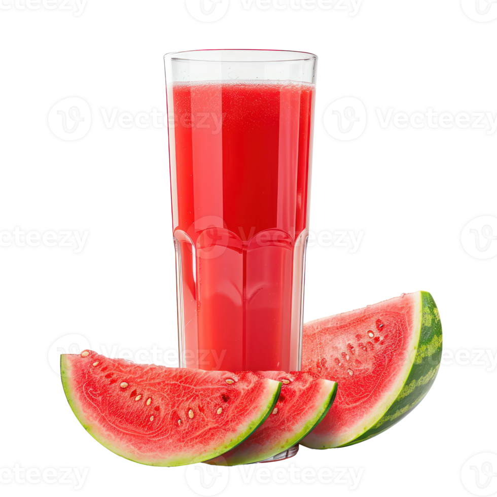 Watermelon juice front view isolate on transparency background png