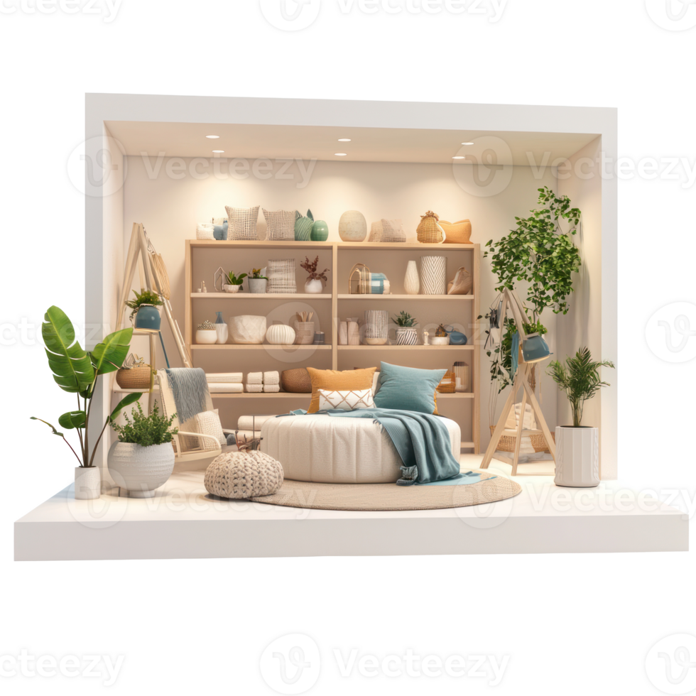 3D Home Goods Store isolate on transparency background png