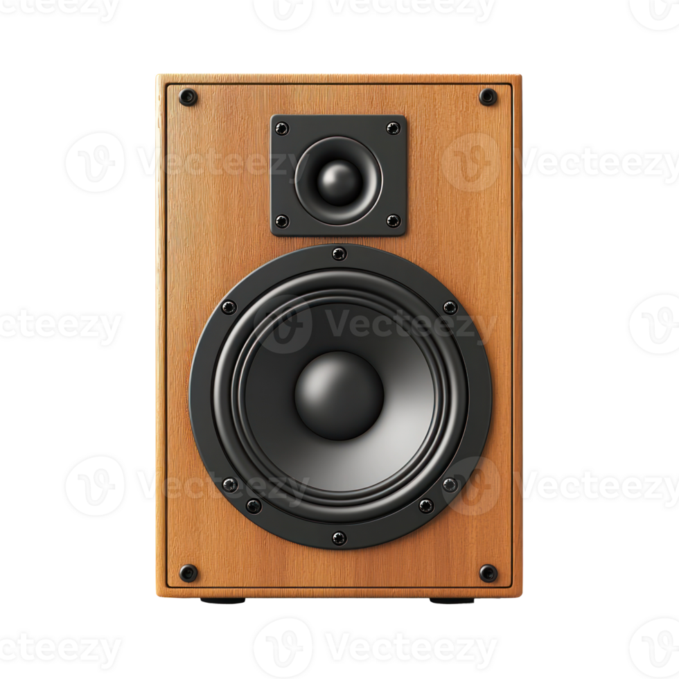 Audio Speaker front view isolate on transparency background png
