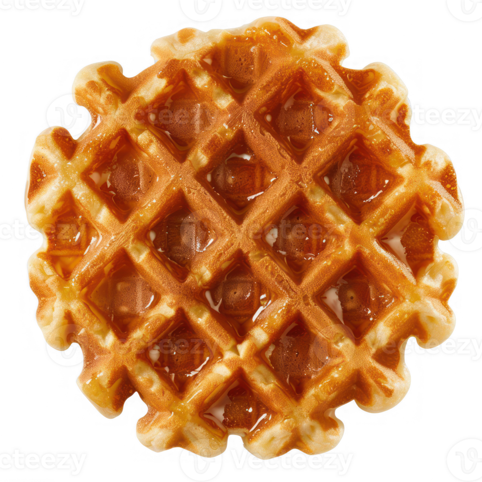 a waffle on a transparent background png
