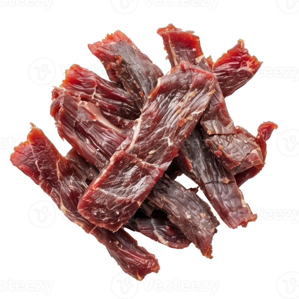 beef jerky isolate on transparent background png