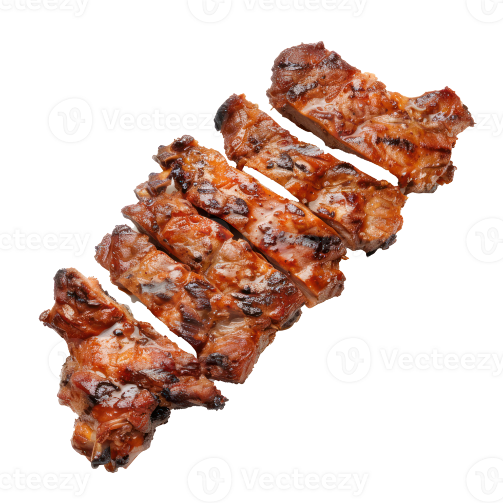 barbecue ribs on a transparency background png