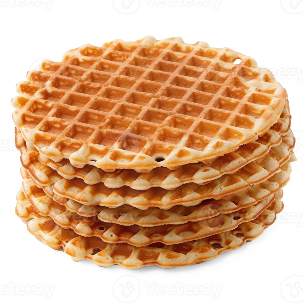 waffles isolate on transparent background png