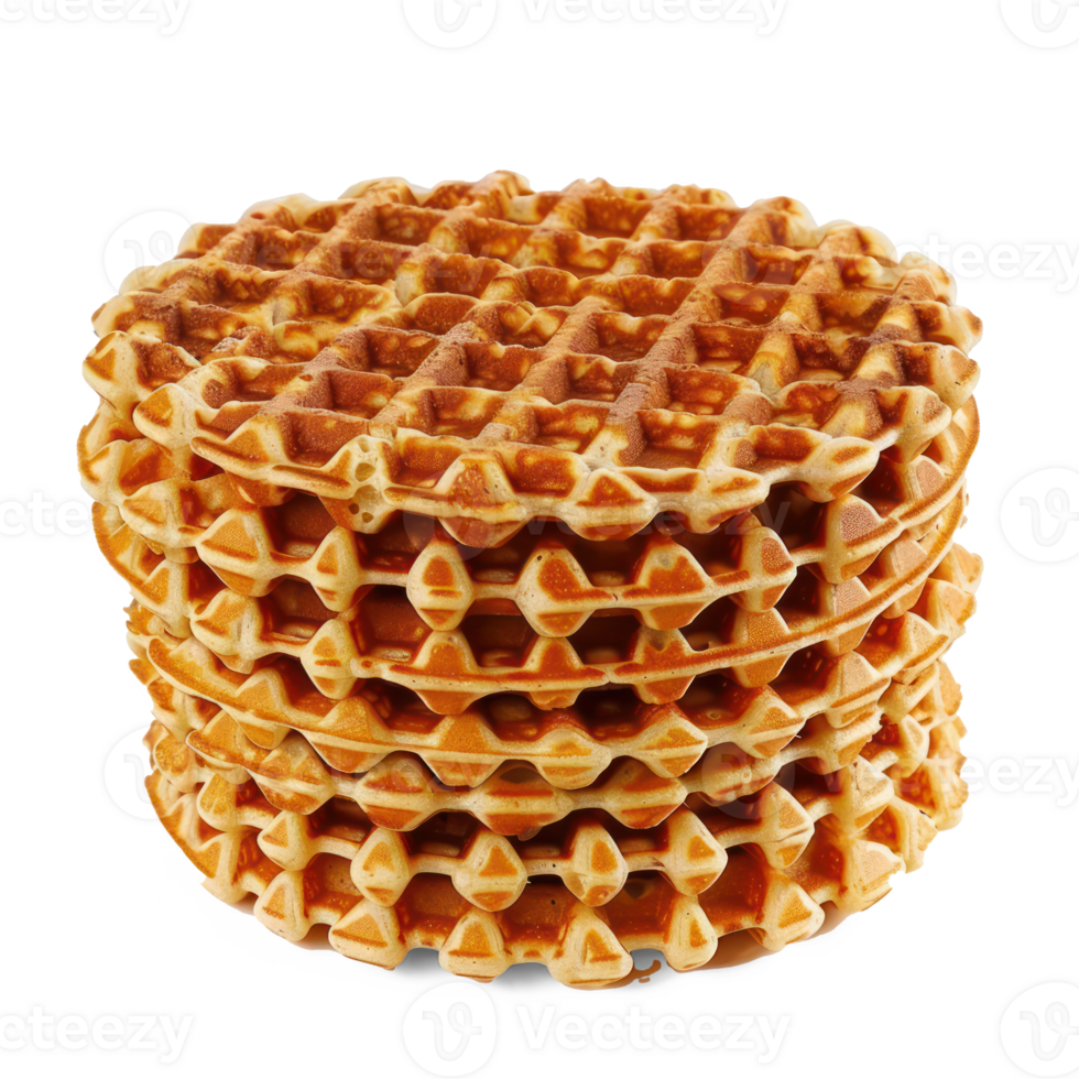 waffles isolate on transparent background png
