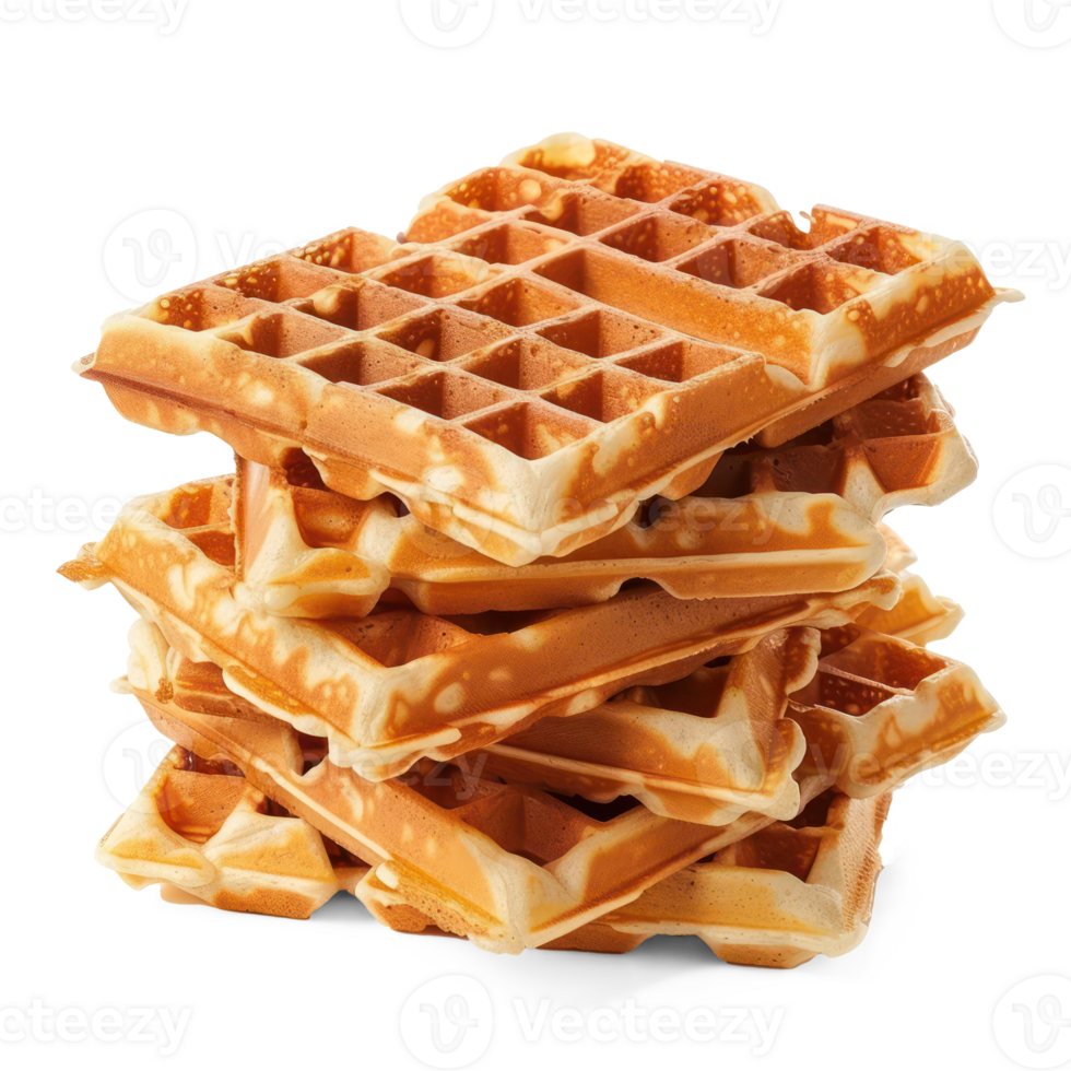 waffles isolate on transparent background png