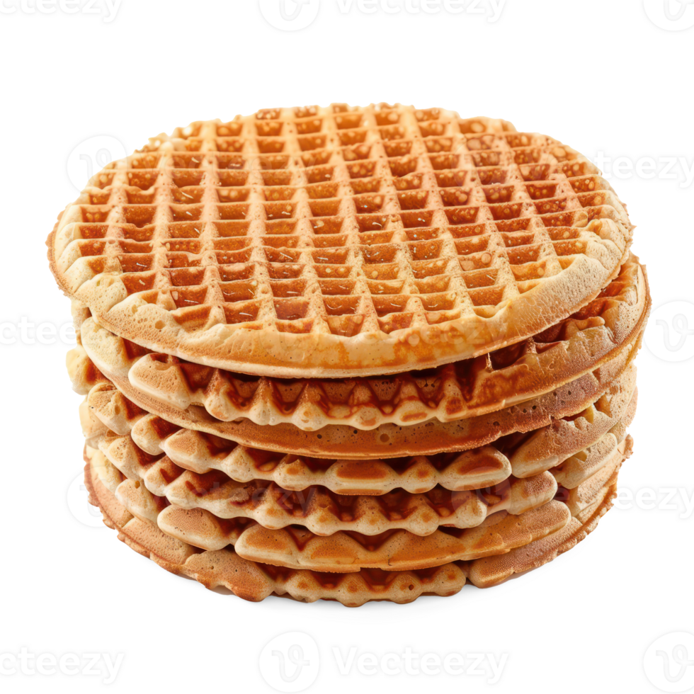 waffles isolate on transparent background png