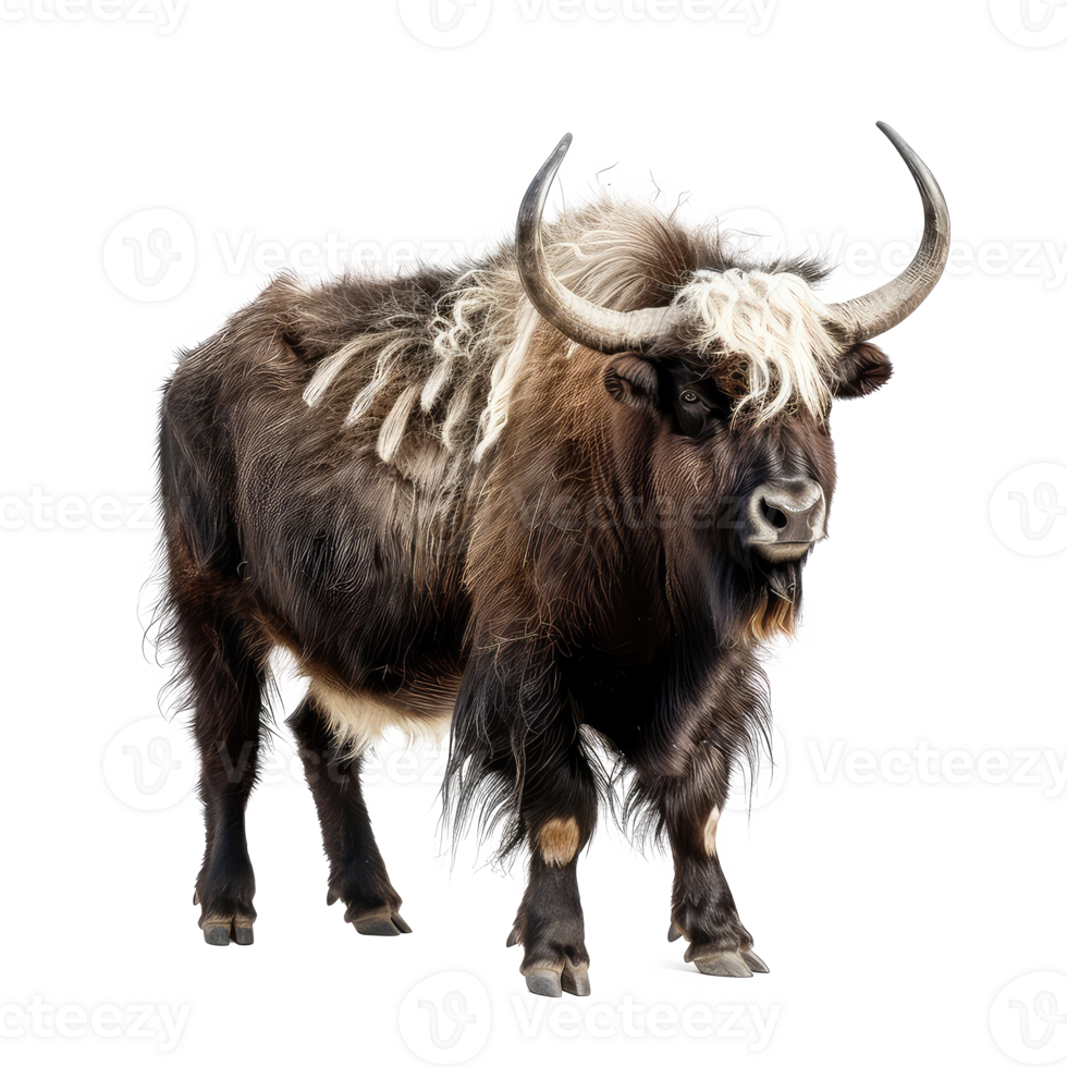yak isolate on transparent background png