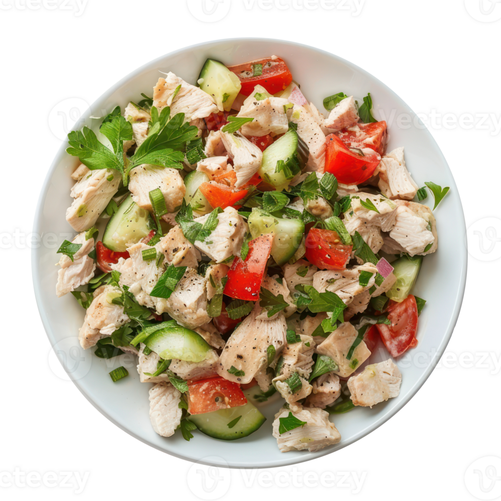 chicken salad isolate on transparentbackground png