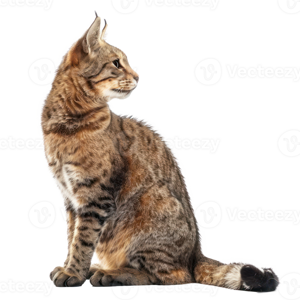 a cat sitting on a transparent background png