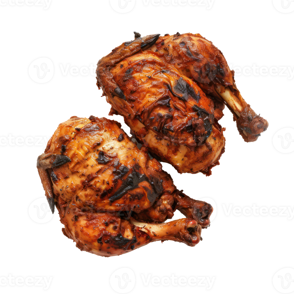 two chicken legs on a white background png