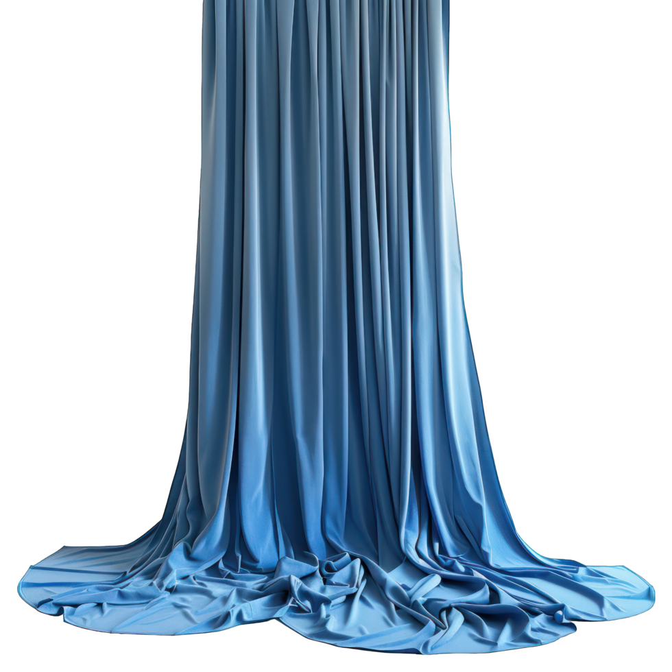 sky blue curtain transparent background png