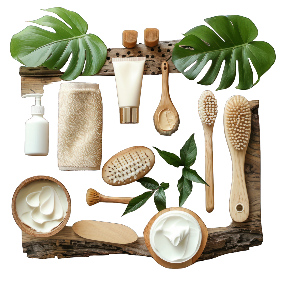 different accessories for bathing transparent background png
