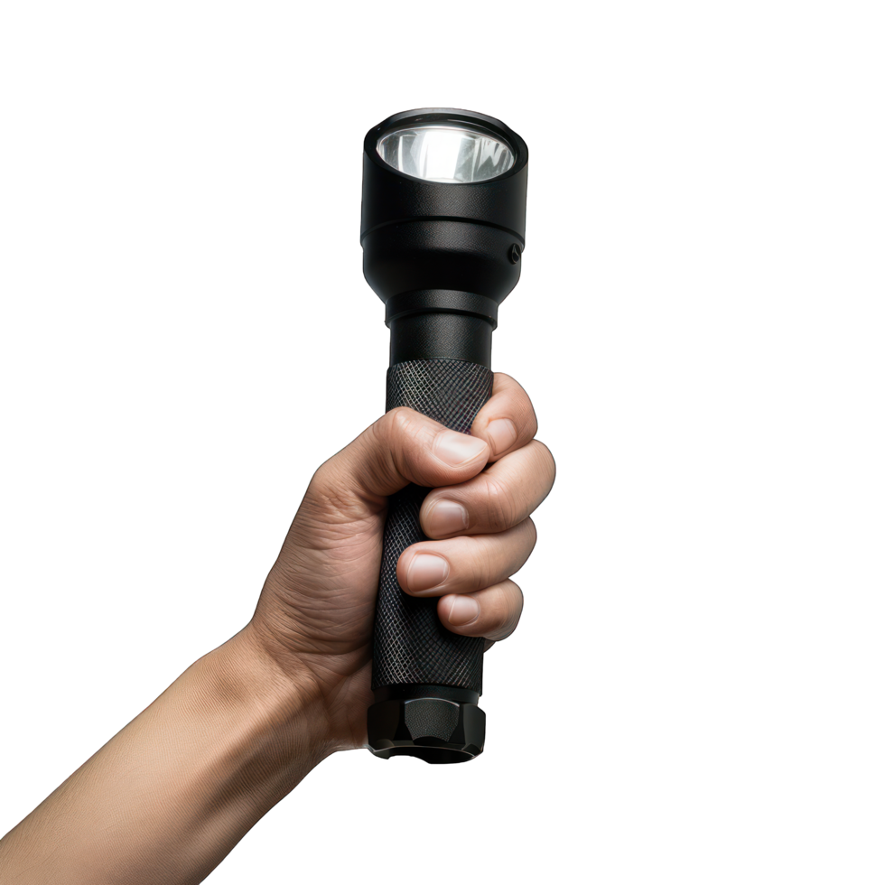 torch on human hand transparent background png