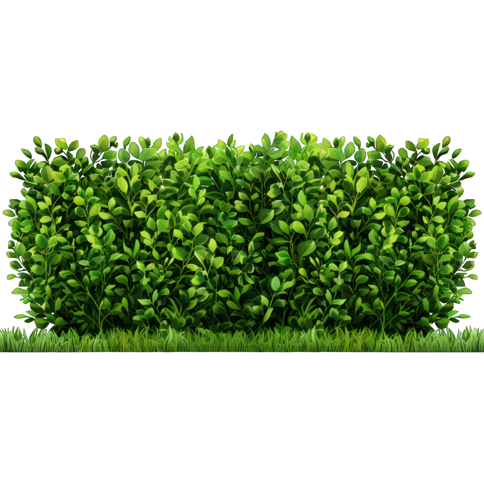 green bush transparent background png