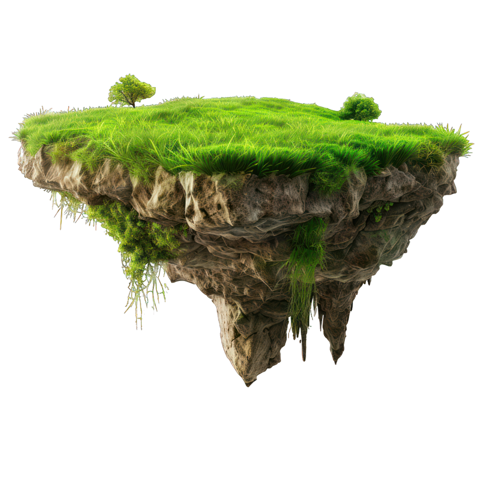 piece of land with trees transparent background png