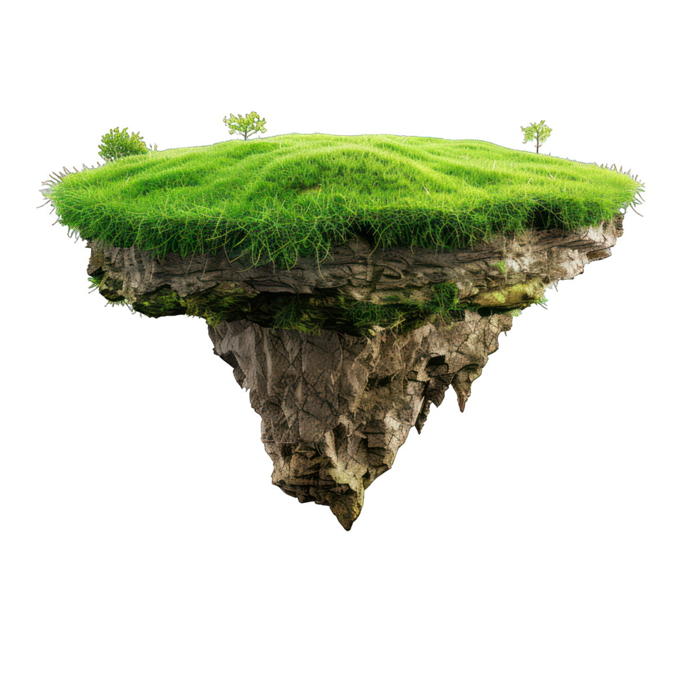 peça do terra com árvores transparente fundo png