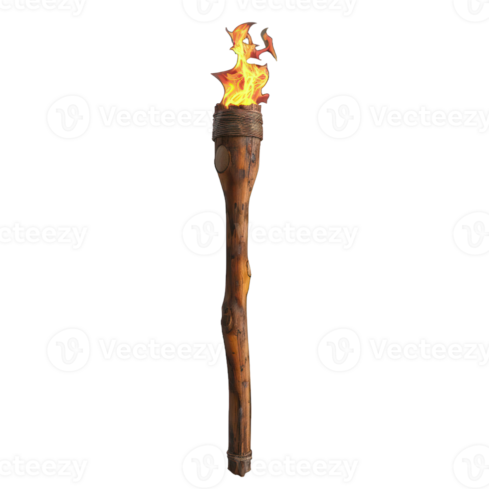 fire torch transparent background png
