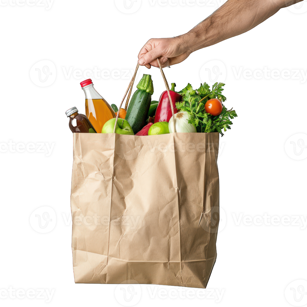 person's hand handling grocery transparent background png