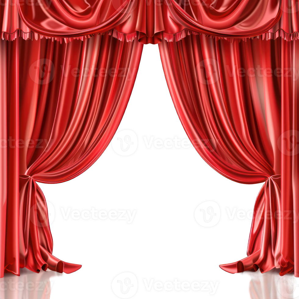 red curtain transparent background png