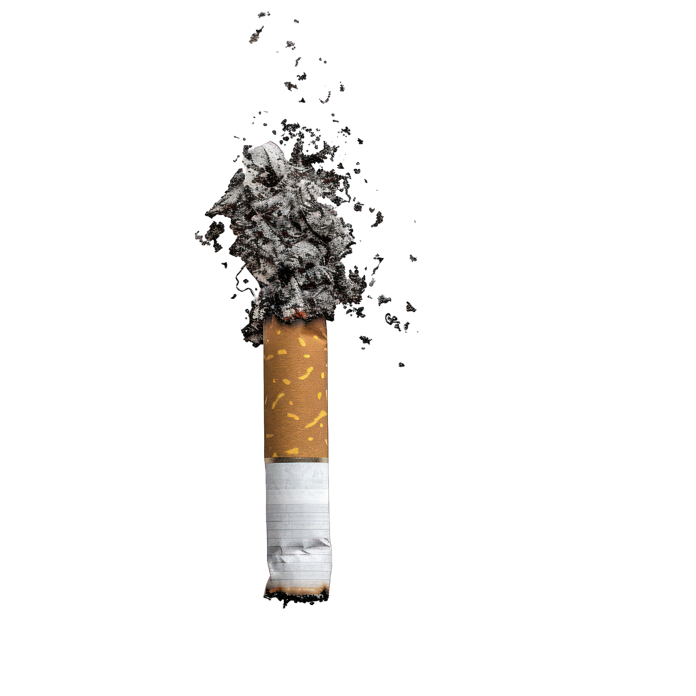 half smoked cigarette transparent background png