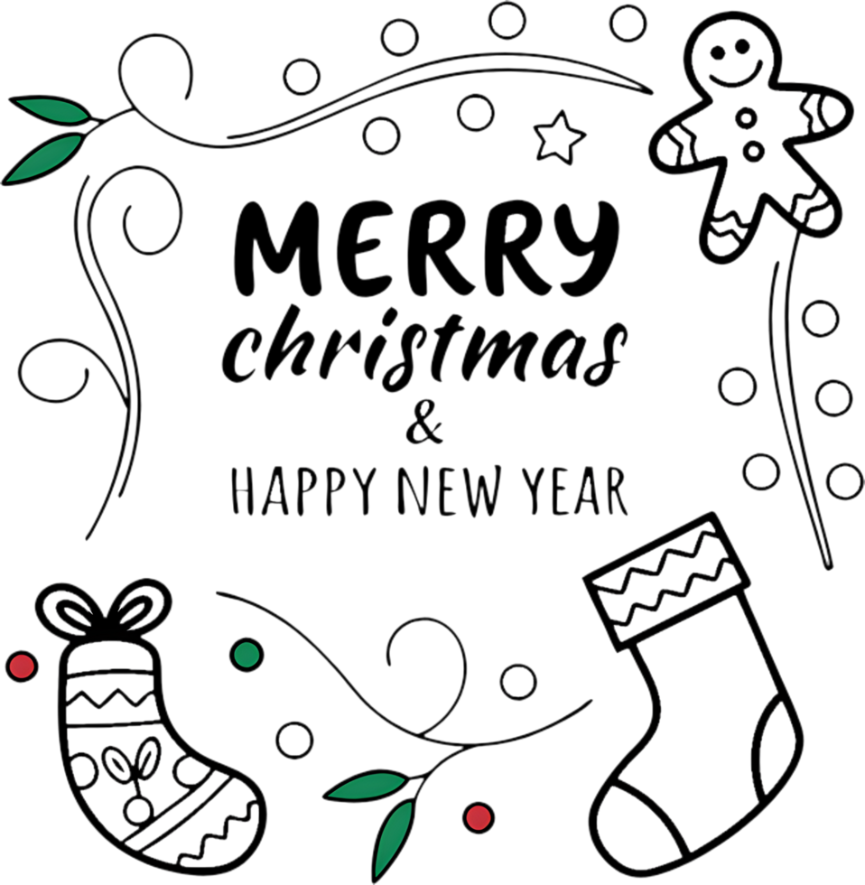 Celebrate Christmas joyfully with gingerbread and sparkling holiday charm. . png
