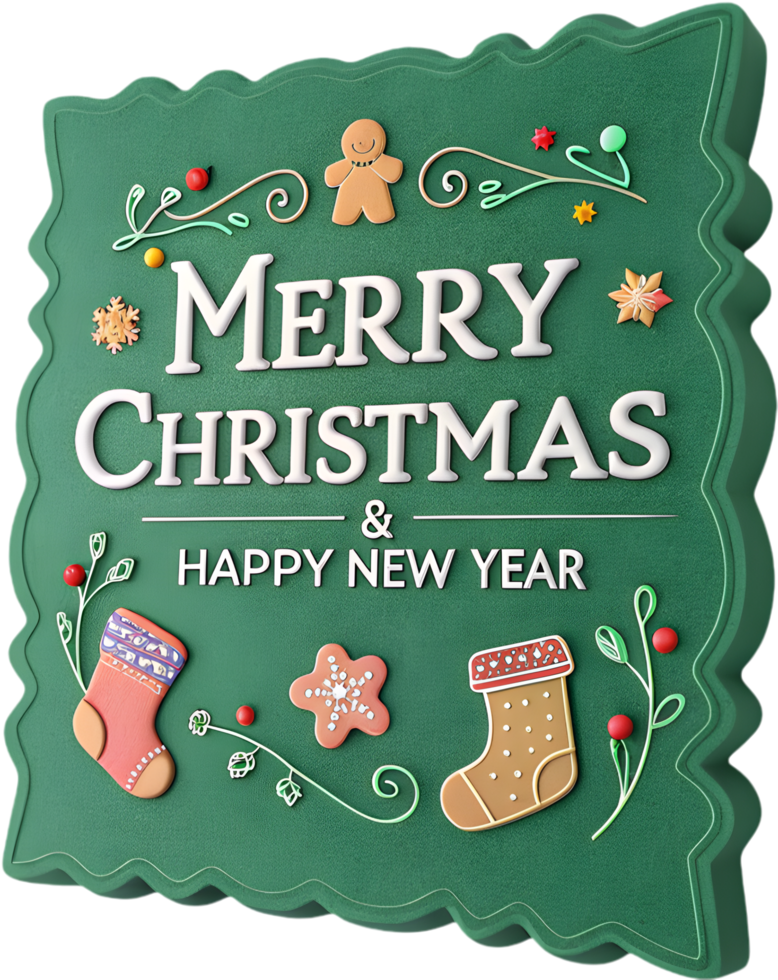 Holiday charm sparkles with gingerbread and joyful Christmas decor. . png