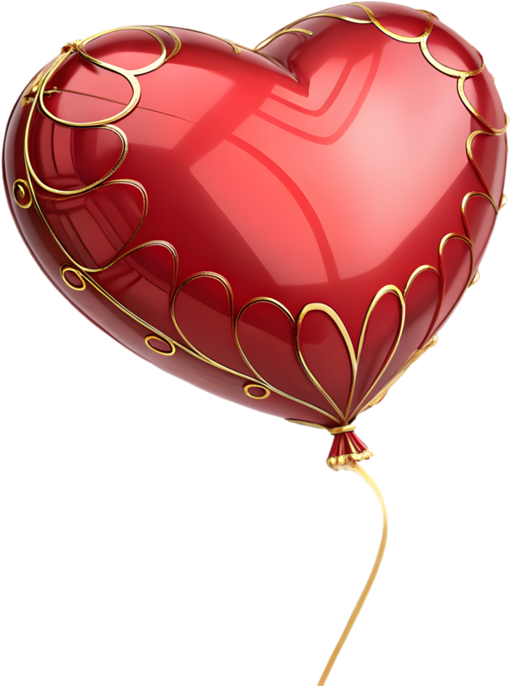 Heart-shaped balloons symbolize romance and tender love celebrations. . png