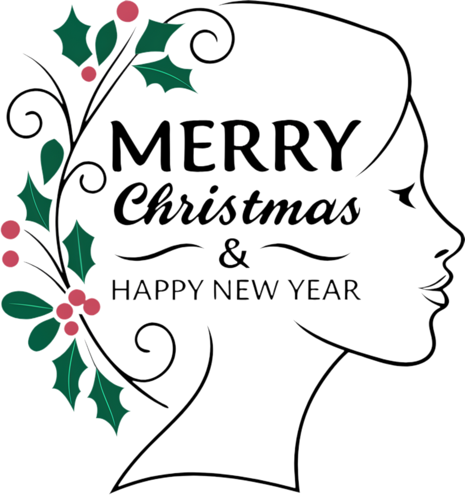 Christmas season shines with holly berries and sparkling decor. . png