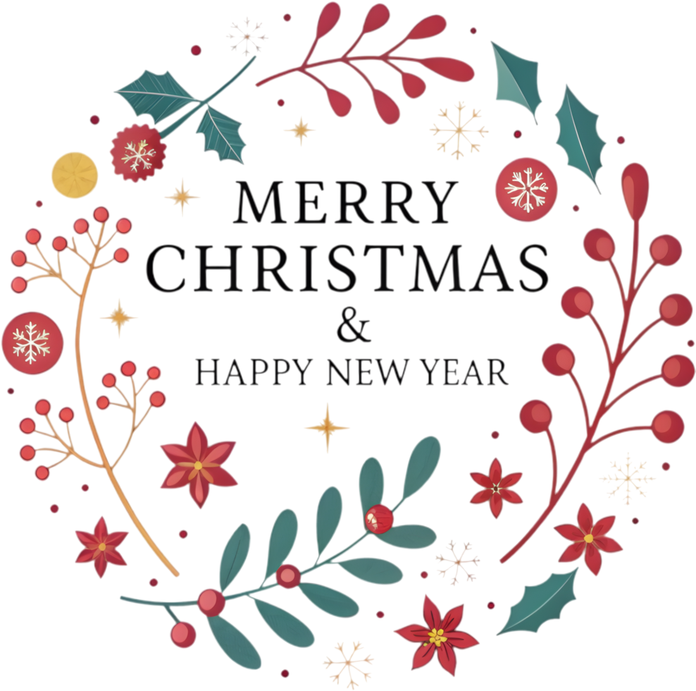 Holly berries add charm to sparkling Christmas decoration celebrations. . png