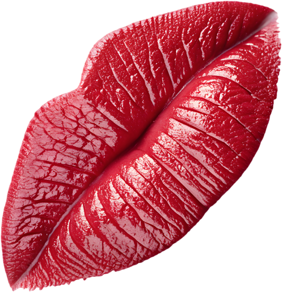 A kiss mark symbolizes tender affection and intimate moments. . png