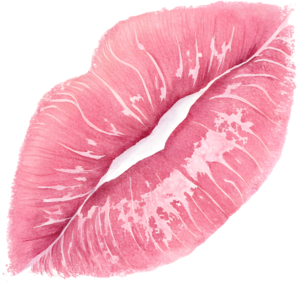 Tender affection shines through in a colorful delicate kiss. . png