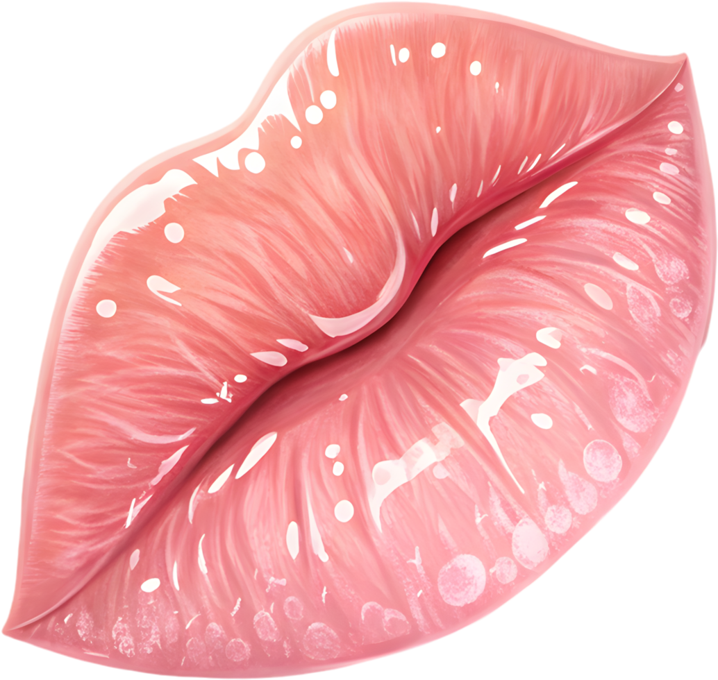A kiss mark of color celebrates love s tender affection. . png