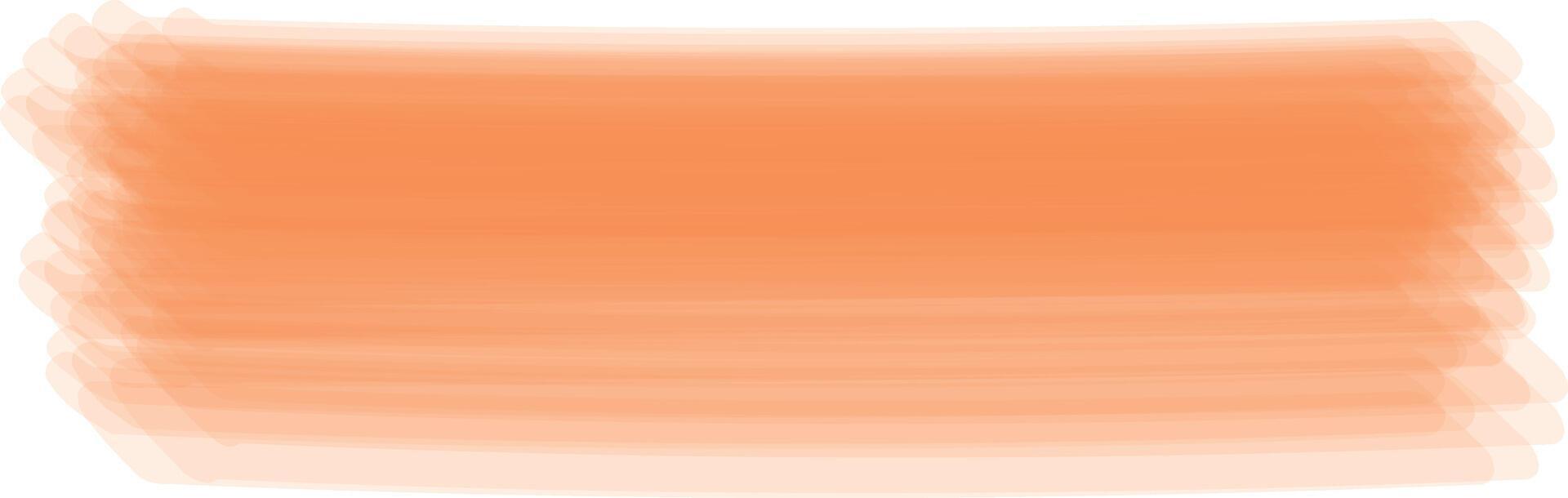Abstract brush in mocha mousse colour of year 2025. vector