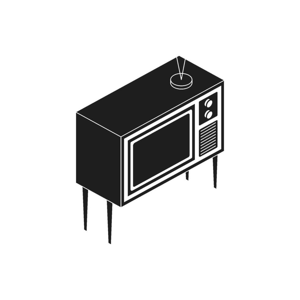 Isometric Television icon templates simple vector