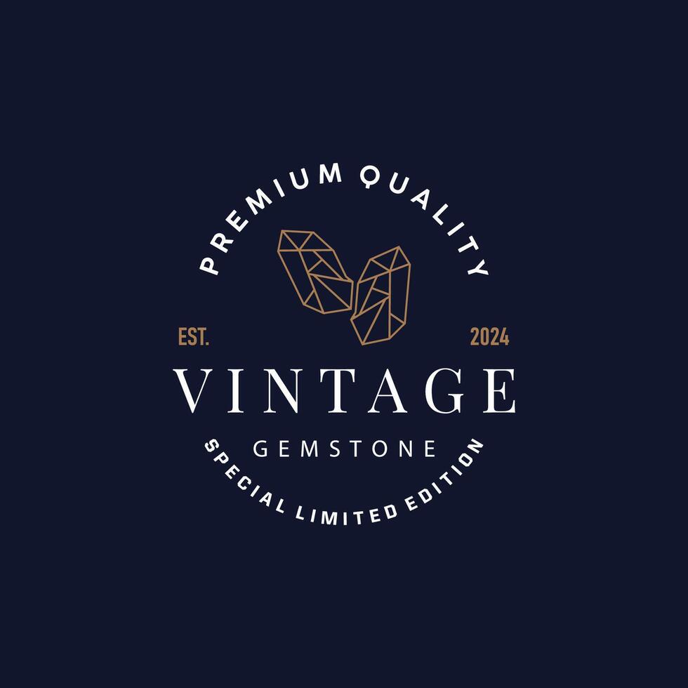 Gemstone Logo Symbol vector