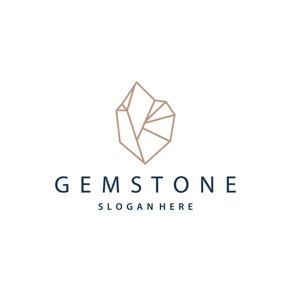 Emerald Logo Gemstone Luxurious vector