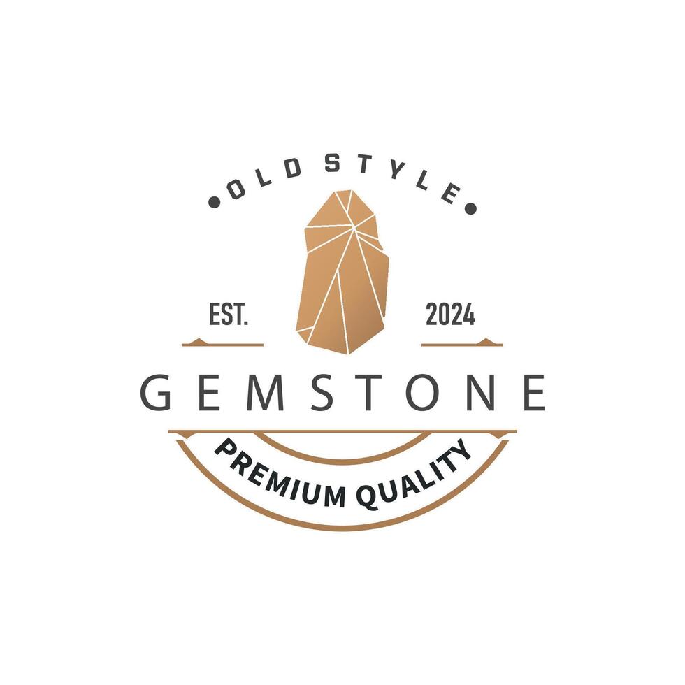 Gemstone Jewelry Logo Template Symbol Illustration vector