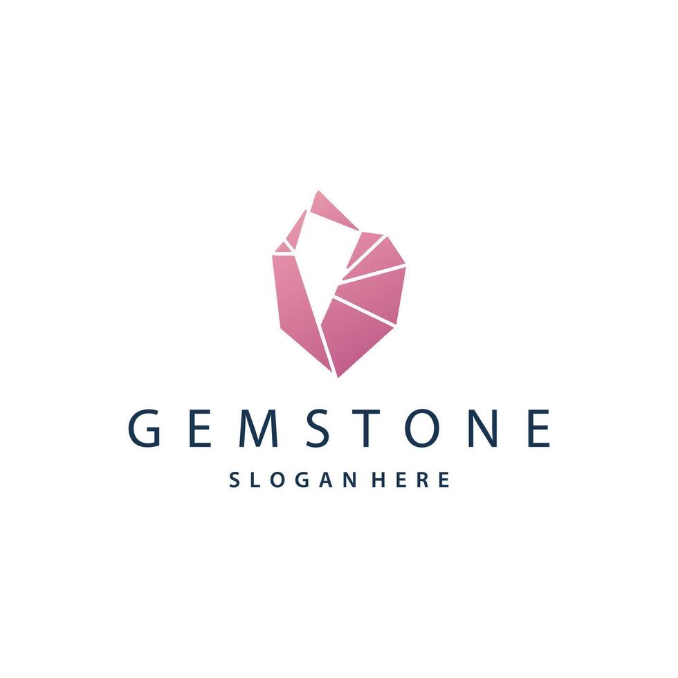 Emerald Logo Gemstone vector