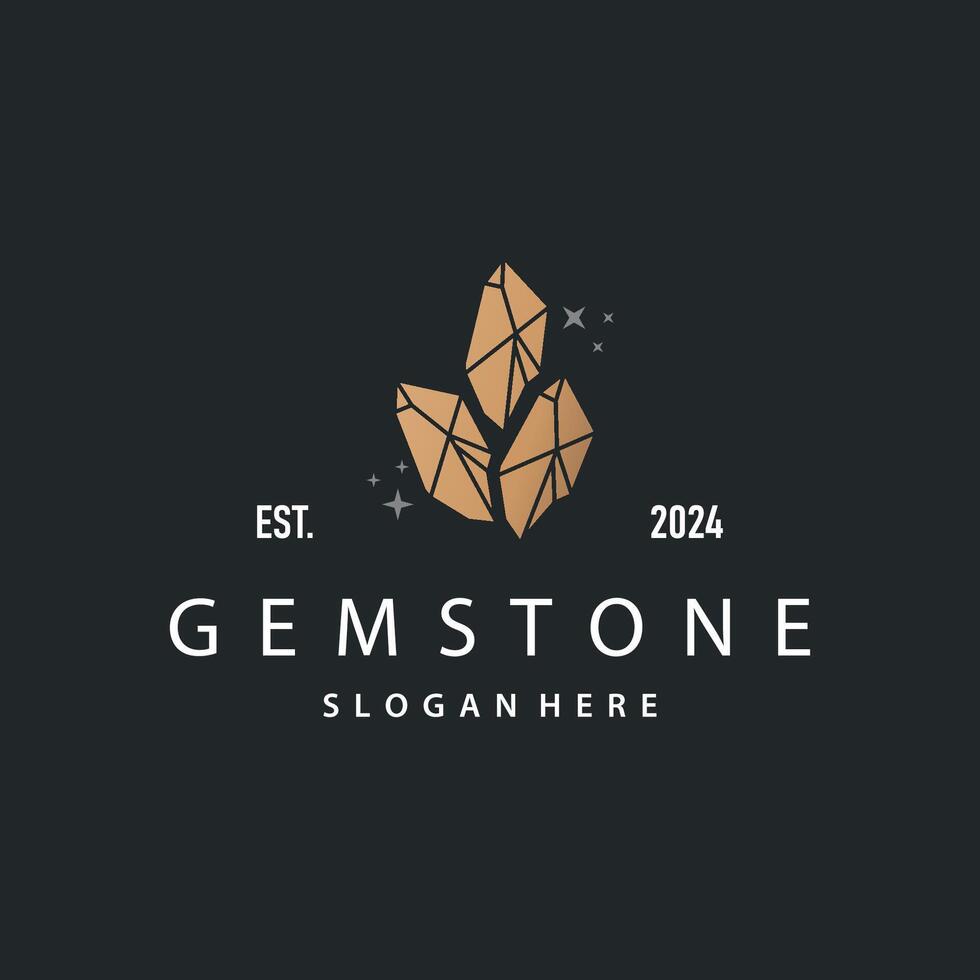 Emerald Gemstone Logo Premium vector