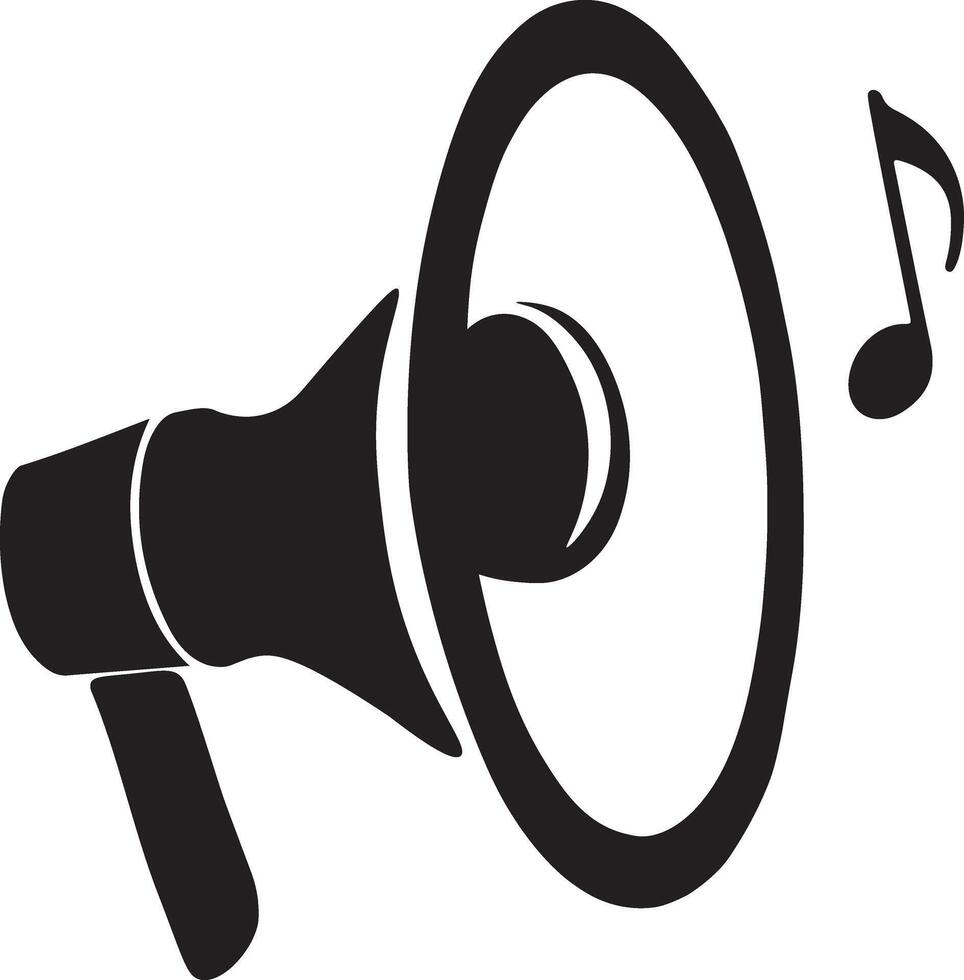 Halftone loudspeaker icon silhouette art illustration on a white background vector