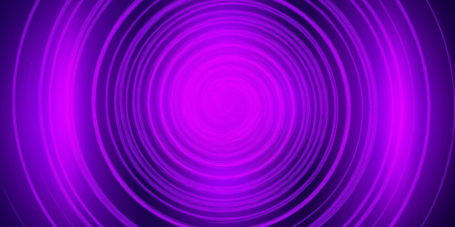 Abstract radial purple circle background, modern glowing neon backdrop for presentation background, social media post, music album cover template, banner and poster. vector