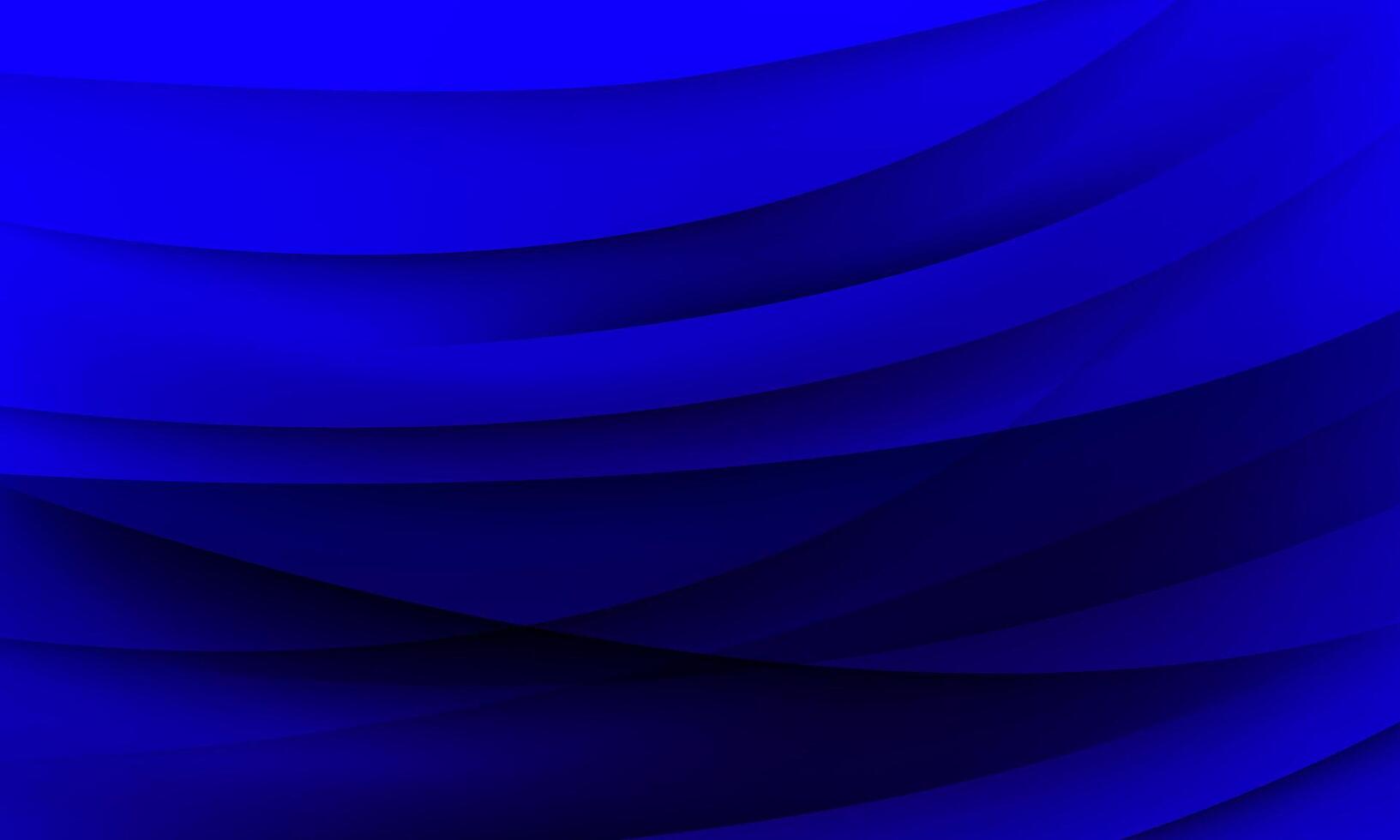 Abstract curve blue color dark background. Dynamic shapes composition. lines wavy blue. vector