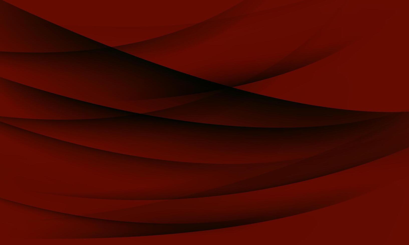 Abstract curve red color dark background. Dynamic shapes composition. lines wavy red. vector