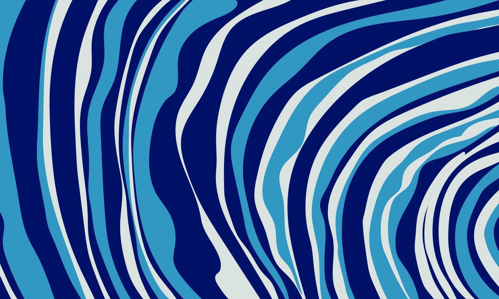 Abstract wavy line pattern curve blue background. vector