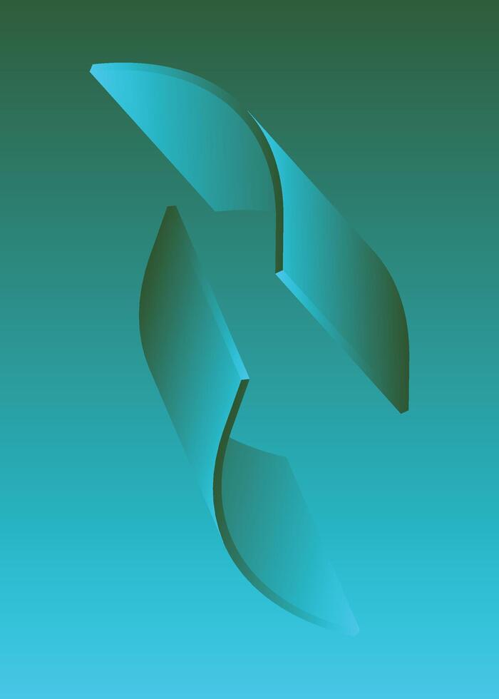 Abstract shape Vibrant gradient background. vector